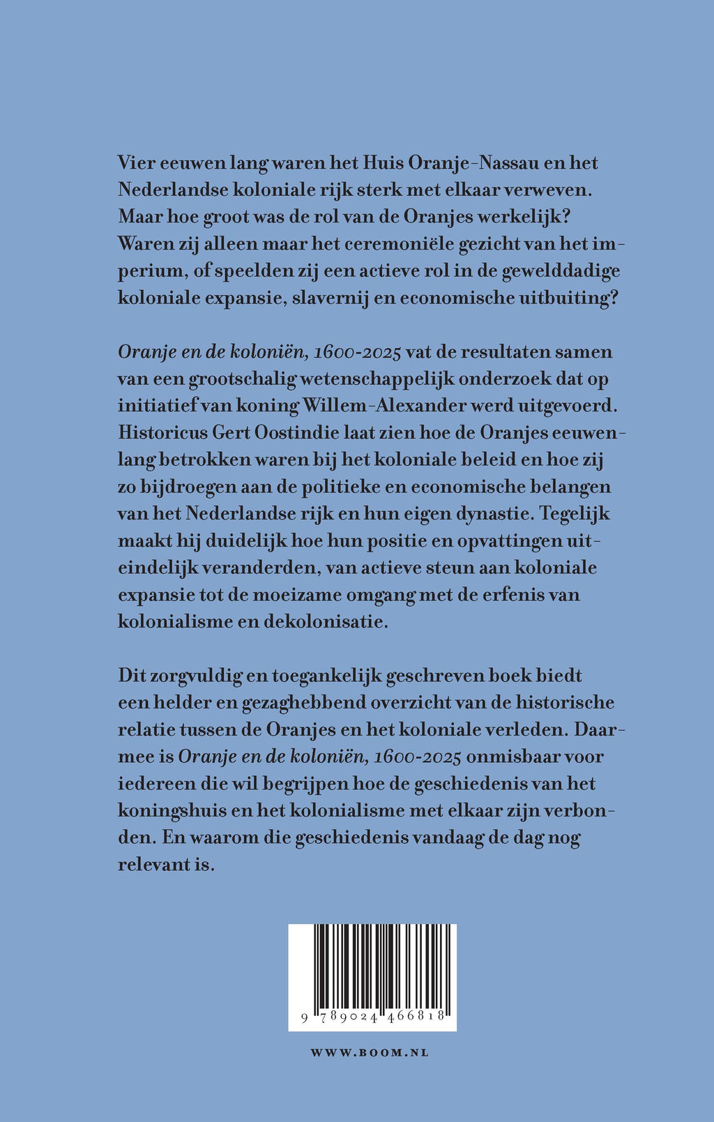 Oranje en de koloniën, 1600-2025