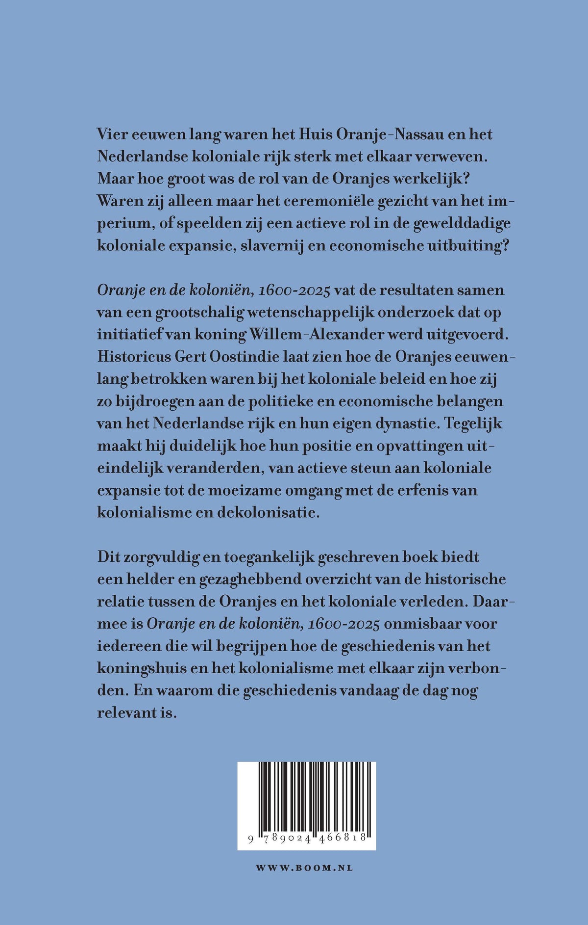 Oranje en de koloniën, 1600-2025