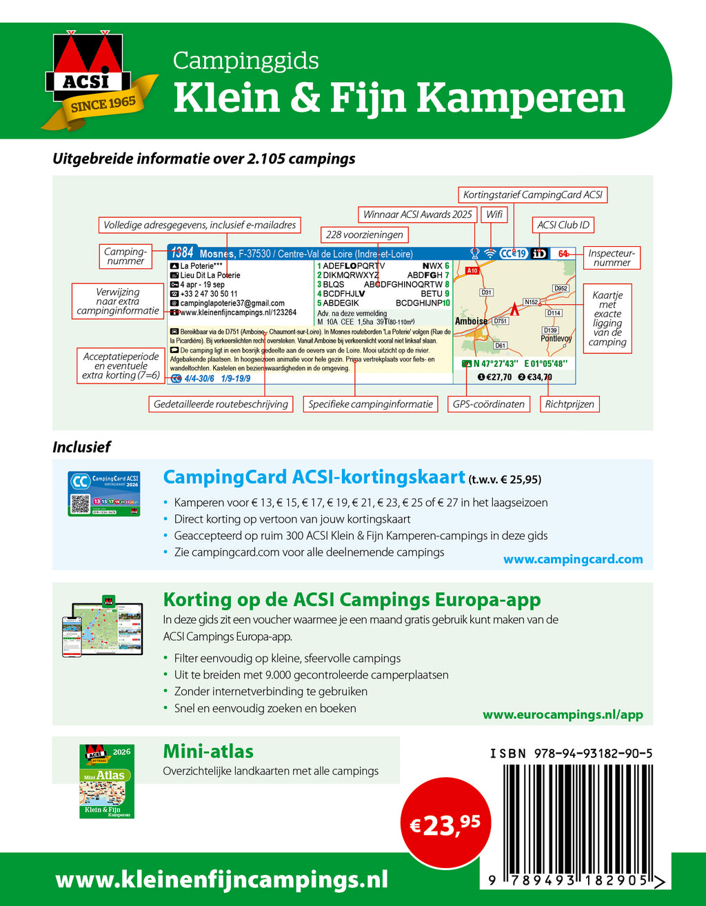 ACSI Klein & Fijn Kamperen campinggids 2026