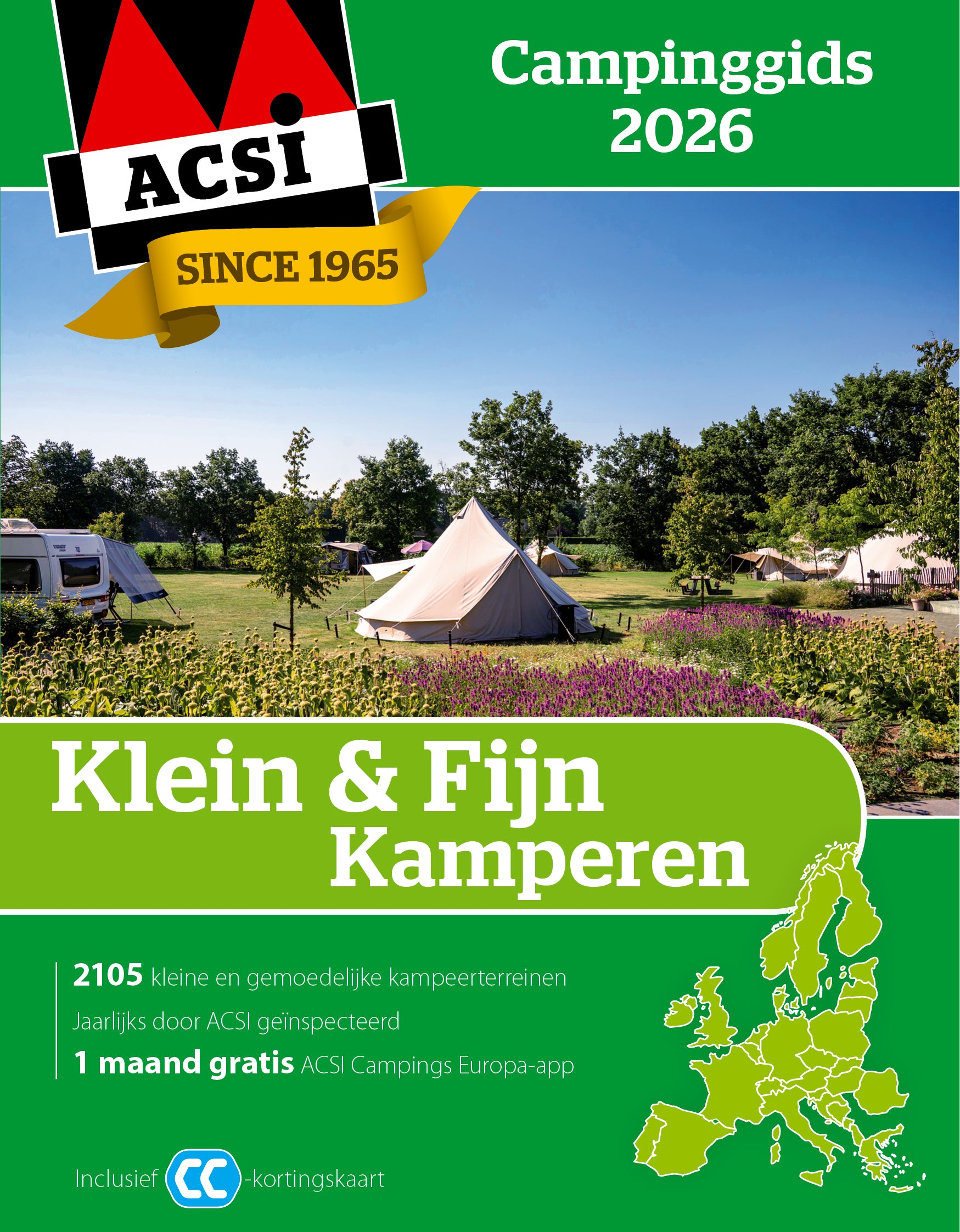 ACSI Klein & Fijn Kamperen campinggids 2026